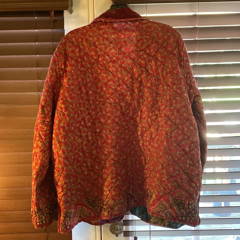 Reversible Patchwork Silk Jacket - Picture 6 of 8